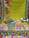MG 397 Linen With Silver Jari Border Digital Printed Saree Wholesale Online